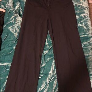 HALARA Elegant Black Wide-Leg Pants